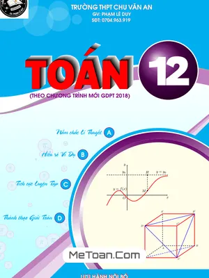 Trọn Bộ Tài Liệu Học Tập Môn Toán Lớp 12 (Chương Trình Mới 2018)