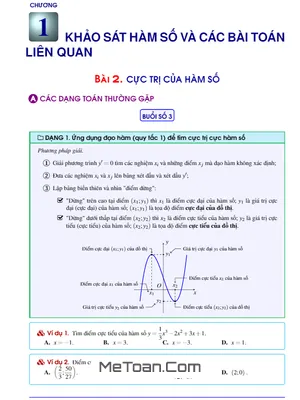 Bài Giảng Cực Trị Của Hàm Số - Phùng Hoàng Em