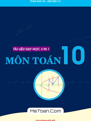 Tài Liệu Dạy Học Môn Toán 10 - Lê Quang Xe