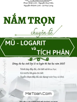 Nắm Trọn Chuyên Đề Mũ – Logarit Và Tích Phân