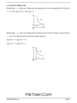 Bài Giảng Đường Tiệm Cận Của Đồ Thị Hàm Số Lớp 12