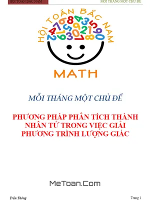 Phương Pháp Phân Tích Thành Nhân Tử Giải Phương Trình Lượng Giác - Trần Thông