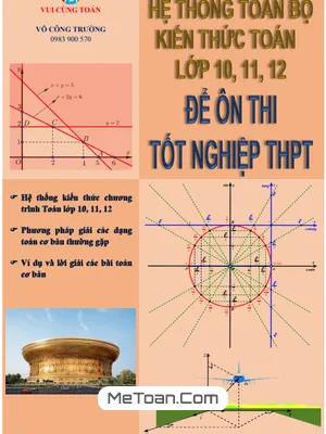 Hệ Thống Kiến Thức Môn Toán Ôn Thi Tốt Nghiệp THPT – Võ Công Trường