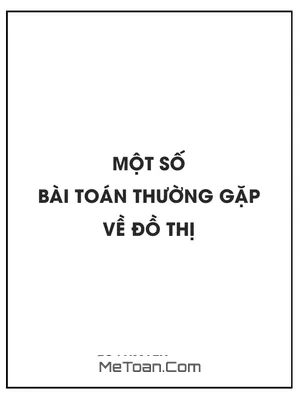 Một số bài toán thường gặp về đồ thị