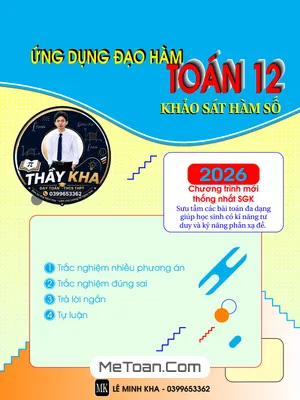 Chuyên đề ứng dụng đạo hàm để khảo sát và vẽ đồ thị hàm số – Thầy Lê Minh Kha