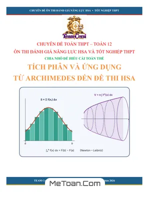 Chuyên Đề Nguyên Hàm, Tích Phân Và Ứng Dụng: Chìa Khóa Ôn Thi ĐGNL & Tốt Nghiệp THPT