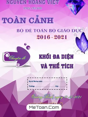 Tổng Quan Khối Đa Diện Và Thể Tích Trong Đề Thi THPT Môn Toán (2016 - 2021)