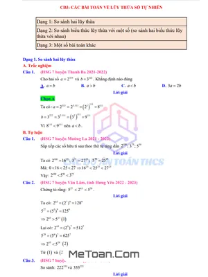 Cẩm Nang Ôn Thi HSG Toán 7: Luyện Siêu Năng Lực Về Lũy Thừa Số Tự Nhiên