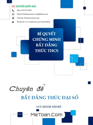 Bí Quyết Chứng Minh Bất Đẳng Thức - Nguyễn Quốc Bảo