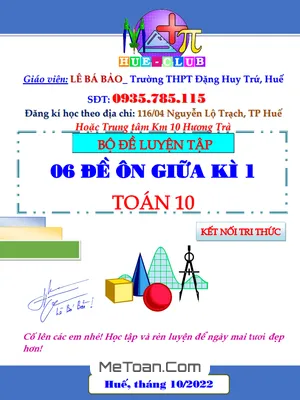 06 Đề Ôn Tập Kiểm Tra Giữa Học Kì 1 Toán 10 Kết Nối Tri Thức Với Cuộc Sống