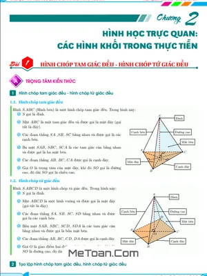 Phân Dạng và Bài Tập Các Hình Khối Trong Thực Tiễn Toán 8 Chân Trời Sáng Tạo