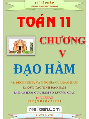 Chuyên Đề Đạo Hàm Lớp 11 – Tác Giả Lư Sĩ Pháp