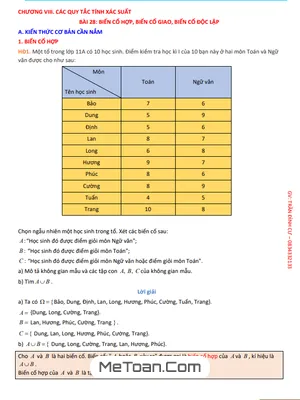 Bài Giảng Các Quy Tắc Tính Xác Suất Toán 11 KNTTvCS - Thầy Trần Đình Cư