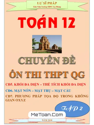 Chuyên Đề Toán 12 Ôn Thi THPTQG - Hình Học - Lư Sĩ Pháp (Tập 2)