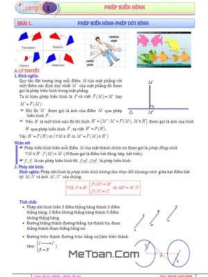 Tài Liệu Tự Học Phép Biến Hình Lớp 11 - Diệp Tuân