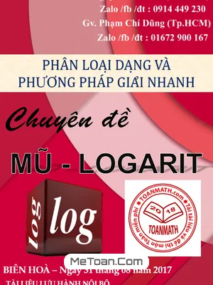 Cẩm Nang Giải Nhanh Chuyên Đề Mũ Và Logarit - Nguyễn Vũ Minh