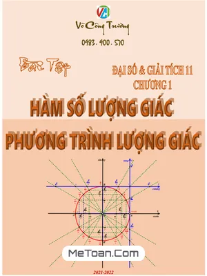 Tuyển Chọn Bài Tập Hàm Số Lượng Giác Và Phương Trình Lượng Giác Lớp 11 - Võ Công Trường