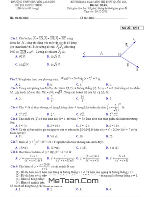 Đề thi KSCL Toán ôn thi THPT Quốc gia 2019 trường THPT chuyên Lam Sơn – Thanh Hóa