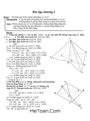 Phương Pháp Xác Định Giao Điểm - Giao Tuyến - Thiết Diện Trong Không Gian