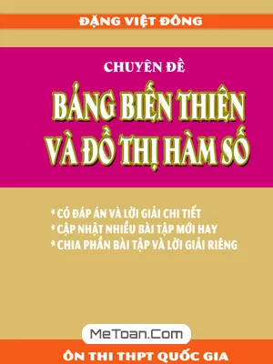 Chuyên Đề Bảng Biến Thiên Và Đồ Thị Hàm Số - Đặng Việt Đông