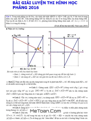 Cẩm Nang Luyện Thi THPT Quốc Gia Môn Toán: Giải Mã 205 Bài Toán Oxy Tinh Túy Từ Đề Thi Thử - Hứa Lâm Phong