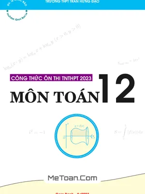 Cẩm Nang Ôn Thi Tốt Nghiệp THPT Môn Toán 2023 - Thầy Lê Quốc Bảo