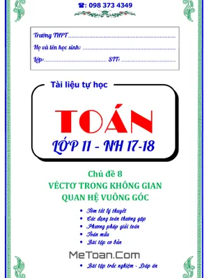 Vectơ Trong Không Gian, Quan Hệ Vuông Góc - Trần Quốc Nghĩa