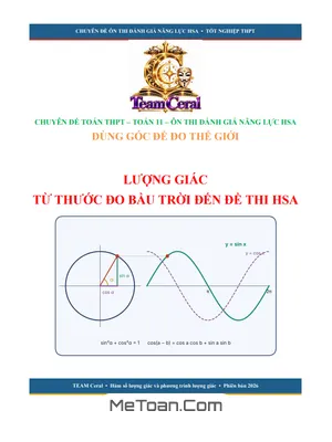Chuyên Đề Hàm Số Lượng Giác & Phương Trình Lượng Giác Ôn Thi ĐGNL HSA