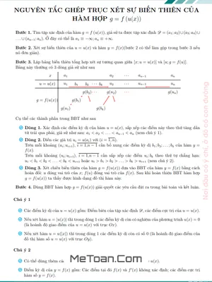 Nguyên Tắc Ghép Trục Xét Sự Biến Thiên Của Hàm Hợp g = f(u(x))