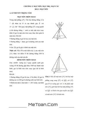 Bí kíp chinh phục bài tập vận dụng cao Mặt cầu, Mặt trụ, Mặt nón