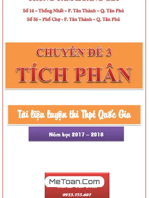 Cẩm Nang Nguyên Hàm, Tích Phân Và Ứng Dụng - Tác Giả Lê Văn Đoàn