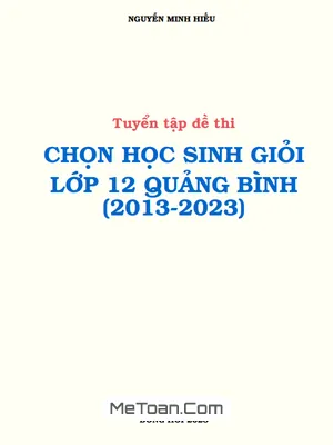 Tuyển Tập Đề Thi Học Sinh Giỏi Toán 12 Sở GD&ĐT Quảng Bình (2013 - 2023)