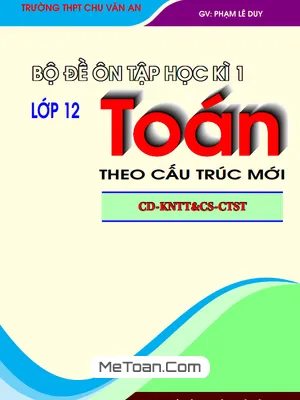 Bộ Đề Ôn Tập Kiểm Tra Cuối Học Kì 1 Môn Toán 12 Theo Cấu Trúc Mới