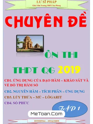 Chuyên Đề Ôn Thi THPT Quốc Gia 2019 Môn Toán - Lư Sĩ Pháp (Tập 1)