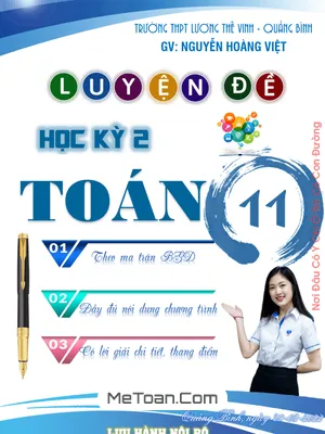 Tuyển Tập 56 Đề Kiểm Tra Cuối Học Kì 2 Môn Toán 11 Có Đáp Án