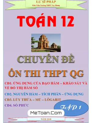 Chuyên Đề Toán 12 Ôn Thi THPTQG - Lư Sĩ Pháp (Tập 1: Giải Tích)