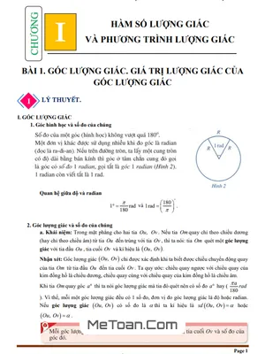 Chuyên Đề Hàm Số Lượng Giác Và Phương Trình Lượng Giác Toán 11 Cánh Diều