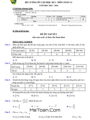 Bộ 3 Đề Ôn Tập Cuối Kì 1 Toán 11 Năm 2023 - 2024 Trường THPT Việt Đức - Hà Nội