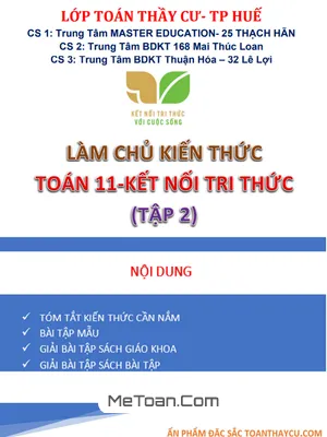 Nắm Chắc Kiến Thức Toán 11 KNTT VCS Tập 2 - Trần Đình Cư