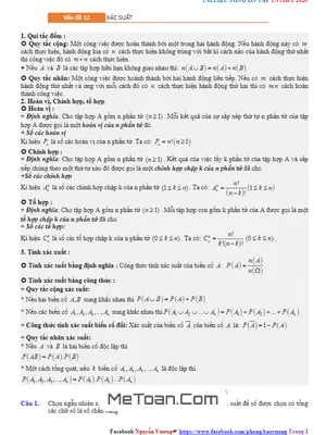 Ôn Thi THPT Quốc Gia 2020 Môn Toán Trọng Tâm: Tổ Hợp Xác Suất