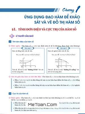 Bài Tập Ứng Dụng Đạo Hàm Để Khảo Sát Và Vẽ Đồ Thị Hàm Số Toán 12 Chương Trình Mới