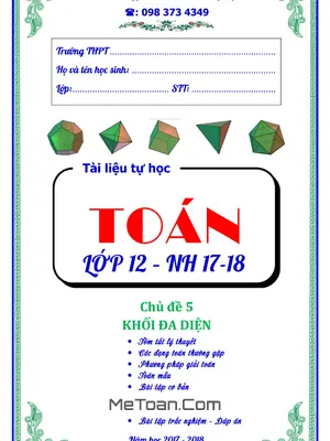 Chuyên Đề Khối Đa Diện - Trần Quốc Nghĩa