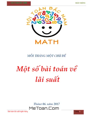 Bài Toán Lãi Suất Và Ví Dụ Minh Họa - Trần Thông