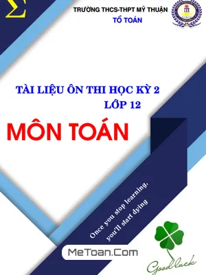 Tài Liệu Ôn Thi Học Kỳ 2 Lớp 12 Môn Toán