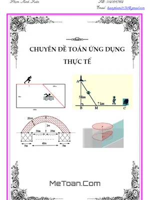 Tuyển Tập 242 Bài Tập Trắc Nghiệm Toán Ứng Dụng Thực Tế Của Phạm Minh Tuấn