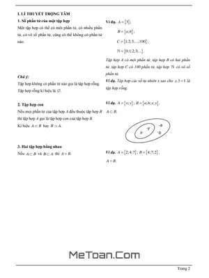 Chuyên Đề Số Phần Tử Của Một Tập Hợp, Tập Hợp Con - Toán 6