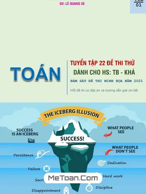 22 Đề Thi Bám Sát Đề Minh Họa THPT 2021 Môn Toán Dành Cho Học Sinh Trung Bình - Yếu