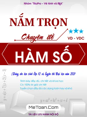 Nắm Trọn Chuyên Đề Vận Dụng – Vận Dụng Cao Hàm Số Lớp 12