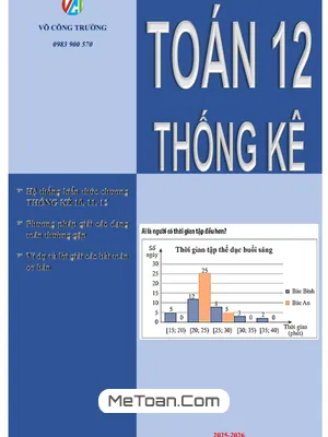 Chuyên Đề Các Số Đặc Trưng Đo Mức Độ Phân Tán Của Mẫu Số Liệu Ghép Nhóm Toán 12 (Lý Thuyết & Bài Tập)