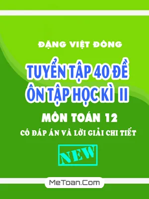 Tuyển Tập 40 Đề Ôn Tập Học Kì 2 Môn Toán 12 Có Đáp Án Và Lời Giải Chi Tiết